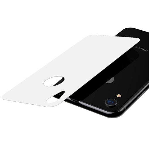 iPhone XR tagumine kaitseklaas Baseus T Glass 0.33mm valge 3