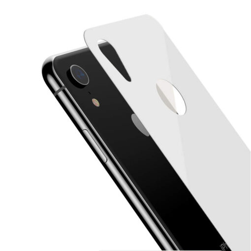 iPhone XR tagumine kaitseklaas Baseus T Glass 0.33mm valge 5