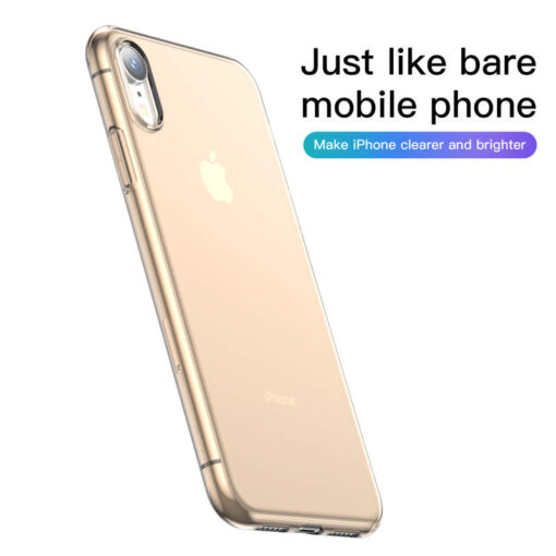iPhone XR umbris silikoonist Baseus Simplicity kuldne 2