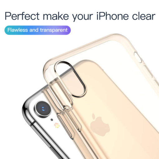 iPhone XR umbris silikoonist Baseus Simplicity kuldne 5