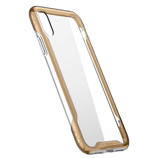 iPhone XR umbris silikoonist raami ja plastikust tagusega Baseus Armor Case kuldne 2