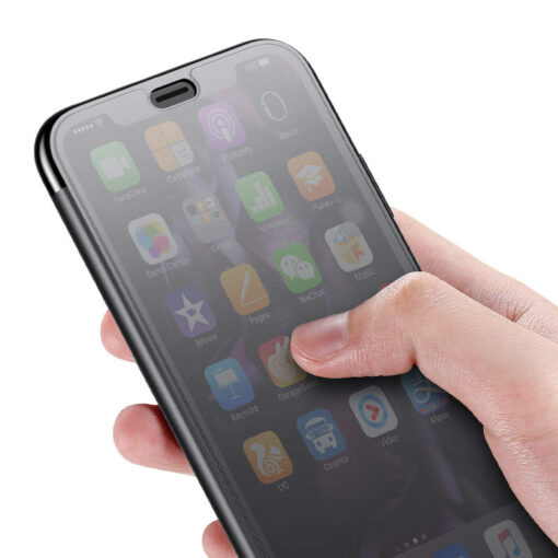 iPhone XS kaaned silikoonist Baseus Touchable must 1
