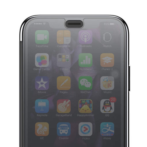 iPhone XS kaaned silikoonist Baseus Touchable must 3