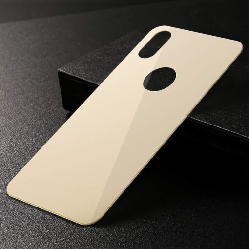 iPhone XS tagumine kaitseklaas Baseus T Glass 0.33mm kuldne 6