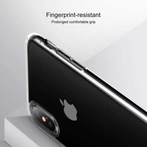 iPhone XS umbris silikoonist Baseus Half to Half punane 5