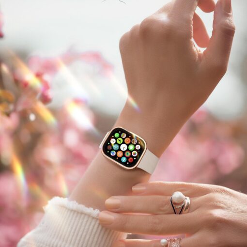 Apple Watch 7 41mm ekraanikaitse korpusega plastikust Dux Ducis Hamo roosa 5