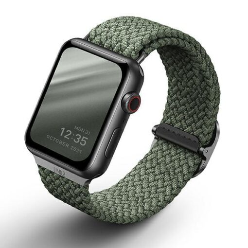 Apple Watch Rihm UNIQ Aspen 384041mm punutud cypress green