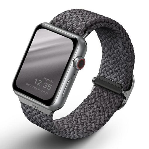 Apple Watch Rihm UNIQ Aspen 384041mm punutud granite gray