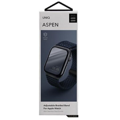 Apple Watch Rihm UNIQ Aspen 454442mm punutud oxford blue 10