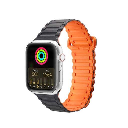 Kellarihm Dux Ducis Armor Apple Watch 384041mm silikoonist must oranz