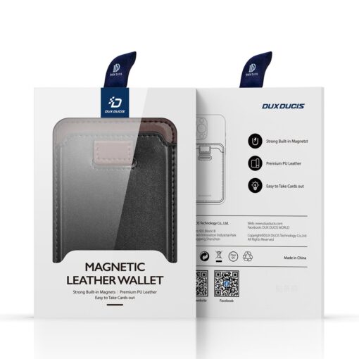 MagSafe kaarditasku Dux Ducis Magnetic RFID kaitsega must 11