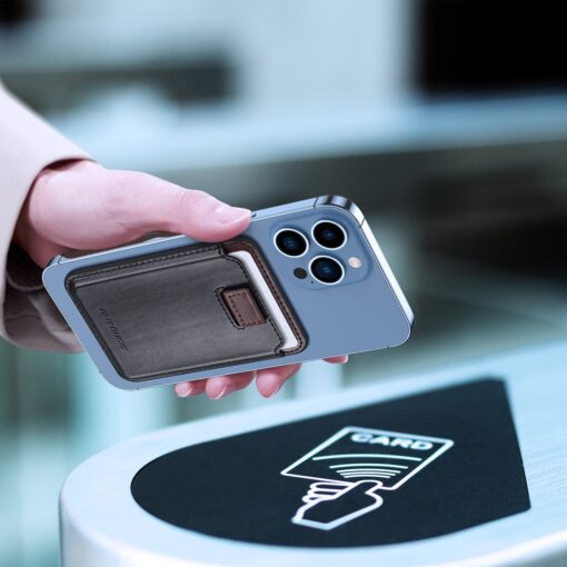 MagSafe kaarditasku Dux Ducis Magnetic RFID kaitsega must 6