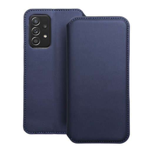 Samsung A52 A52S kaaned kunstnahast Dual Pocket sinine