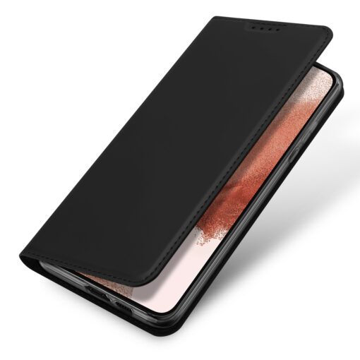 Samsung S23 PLUS kaaned kaarditaskuga Dux Ducis Skin Pro kunstnahast must 3