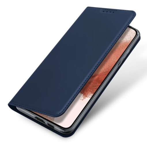 Samsung S23 PLUS kaaned kaarditaskuga Dux Ducis Skin Pro kunstnahast sinine 3