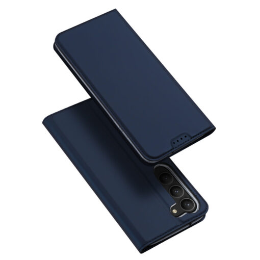 Samsung S23 PLUS kaaned kaarditaskuga Dux Ducis Skin Pro kunstnahast sinine