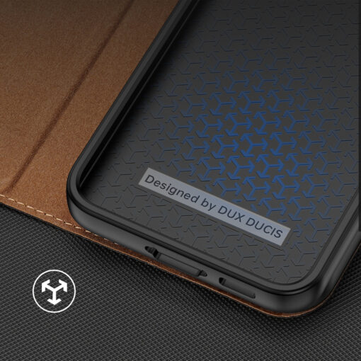 Samsung S23 PLUS kaaned kaarditaskuga Dux Ducis Skin X2 magnetiga sulguv pruun 8