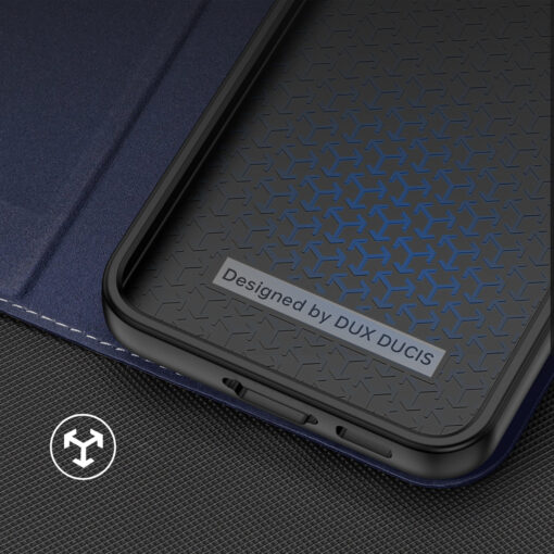Samsung S23 PLUS kaaned kaarditaskuga Dux Ducis Skin X2 magnetiga sulguv sinine 10