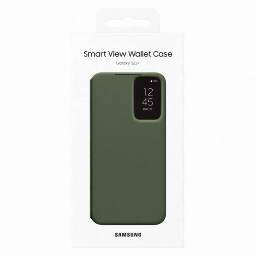 Samsung S23 PLUS kaaned kaarditaskuga Samsung Smart View Wallet Case khaki EF ZS916CGEGWW 3