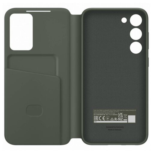 Samsung S23 PLUS kaaned kaarditaskuga Samsung Smart View Wallet Case khaki EF ZS916CGEGWW 5