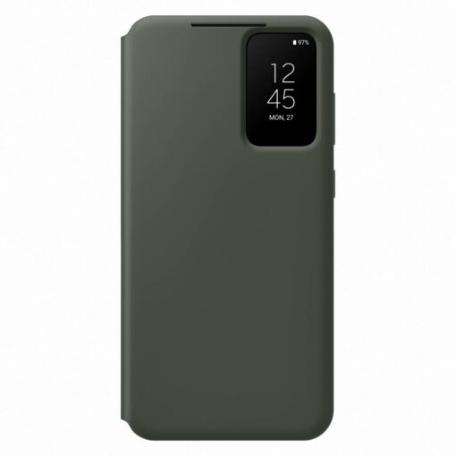 Samsung S23 PLUS kaaned kaarditaskuga Samsung Smart View Wallet Case khaki EF ZS916CGEGWW