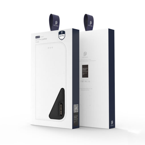 Samsung S23 PLUS nahast raamatkaaned kaarditaskuga Dux Ducis Hivo RFID must 7