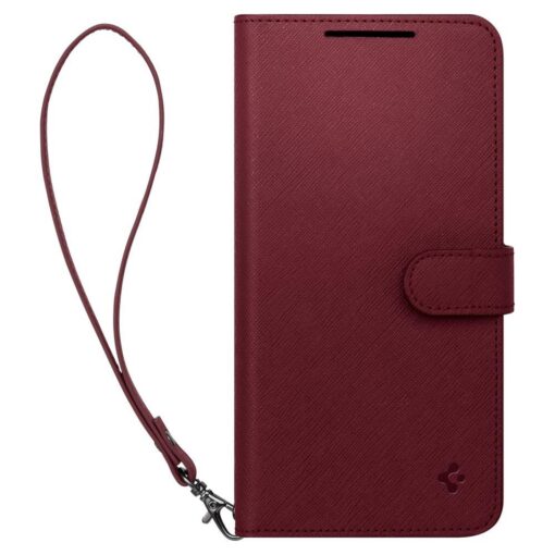 Samsung S23 PLUS raamatkaaned Spigen Wallet S Plus kunstnahast burgundy 2