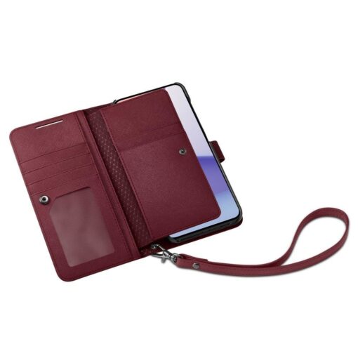 Samsung S23 PLUS raamatkaaned Spigen Wallet S Plus kunstnahast burgundy 7