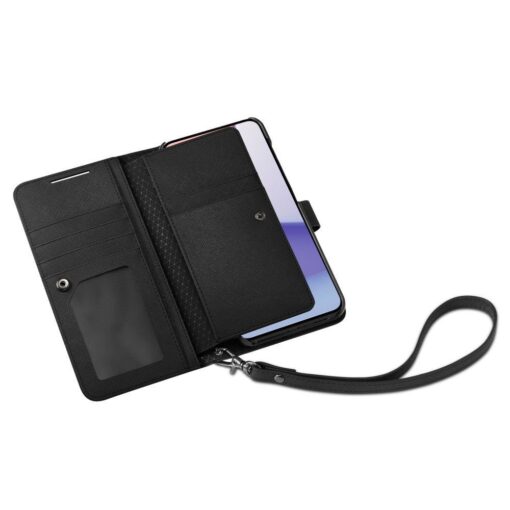 Samsung S23 PLUS raamatkaaned Spigen Wallet S Plus kunstnahast must 7