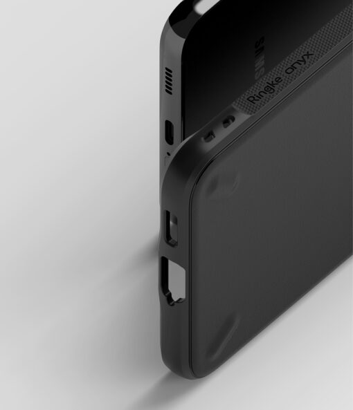 Samsung S23 PLUS umbris Onyx plastikust taguse ja silikoonist raamiga must 7