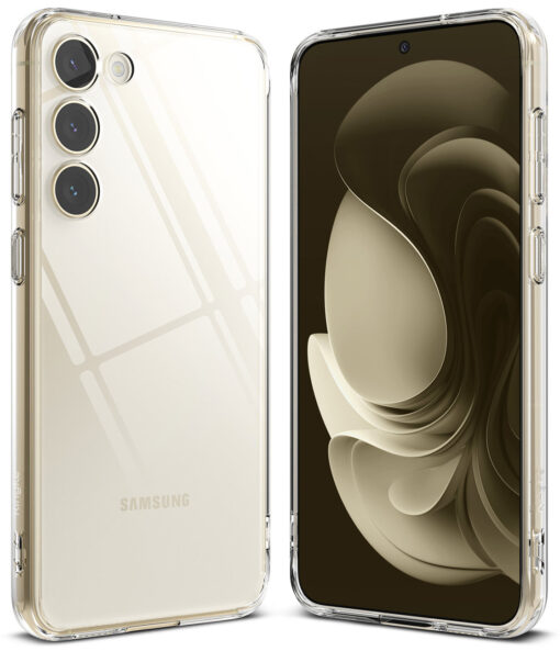 Samsung S23 PLUS umbris Ringke silikoonist serva ja plastikust tagusega Fusion labipaistev