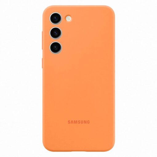 Samsung S23 PLUS umbris silikoonist Samsung Silicone Cover Case oranz EF PS916TOEGWW