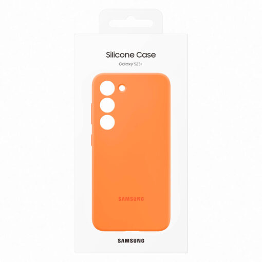 Samsung S23 PLUS umbris silikoonist Samsung Silicone Cover Case oranz EF PS916TOEGWW 6