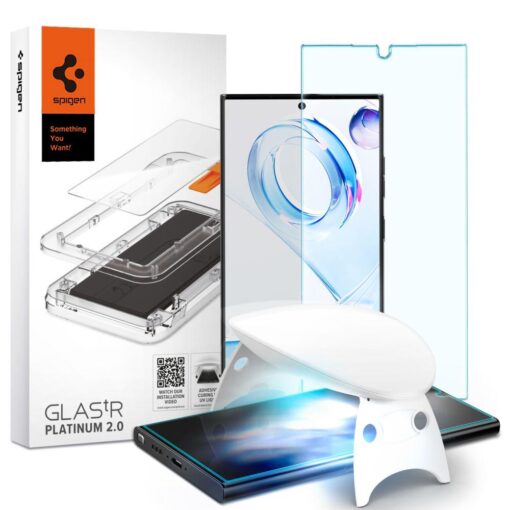 Samsung S23 ULTRA UV kaitseklaas 3D Spigen Glas.TR Platinum Tray