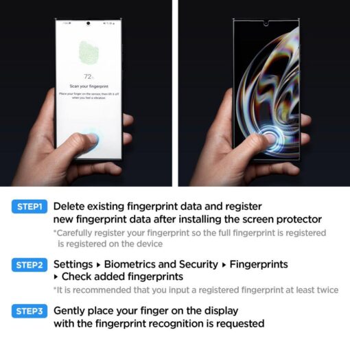 Samsung S23 ULTRA UV kaitseklaas 3D Spigen Glas.TR Platinum Tray 9