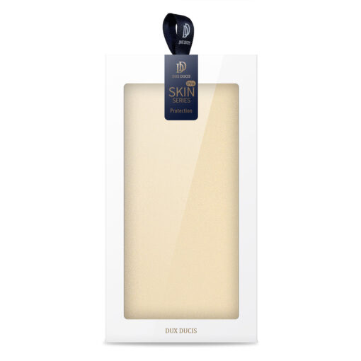Samsung S23 ULTRA kaaned kaarditaskuga Dux Ducis Skin Pro kunstnahast kuldne 10