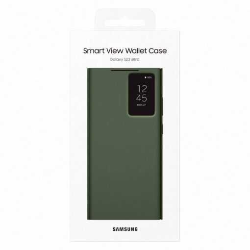 Samsung S23 ULTRA kaaned kaarditaskuga Samsung Smart View Wallet Case Khaki EF ZS918CGEGWW 2
