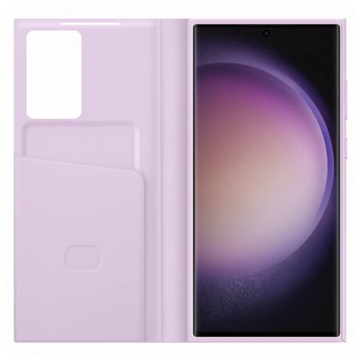 Samsung S23 ULTRA kaaned kaarditaskuga Samsung Smart View Wallet Case Lilac EF ZS918CVEGWW