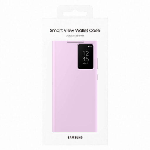 Samsung S23 ULTRA kaaned kaarditaskuga Samsung Smart View Wallet Case Lilac EF ZS918CVEGWW 6