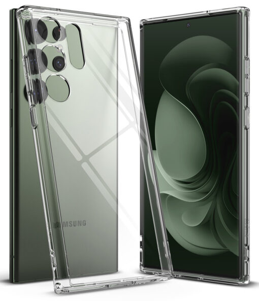 Samsung S23 ULTRA umbris Ringke silikoonist serva ja plastikust tagusega Fusion labipaistev 2