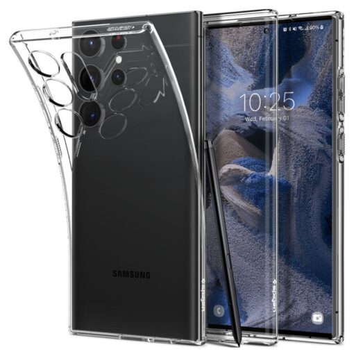 Samsung S23 ULTRA umbris Spigen Liquid Crystal silikoonist labipaistev