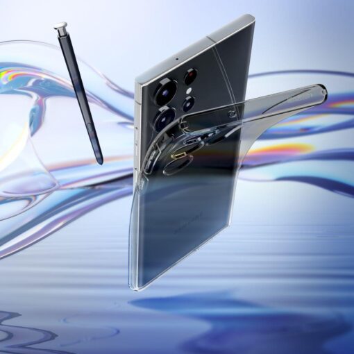 Samsung S23 ULTRA umbris Spigen Liquid Crystal silikoonist labipaistev tume 10