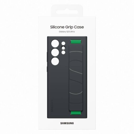 Samsung S23 ULTRA umbris silikoonist Samsung Silicone Grip Cover Case must EF GS918TBEGWW 7