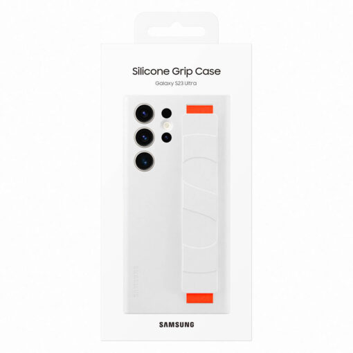 Samsung S23 ULTRA umbris silikoonist Samsung Silicone Grip Cover Case white EF GS918TWEGWW 7
