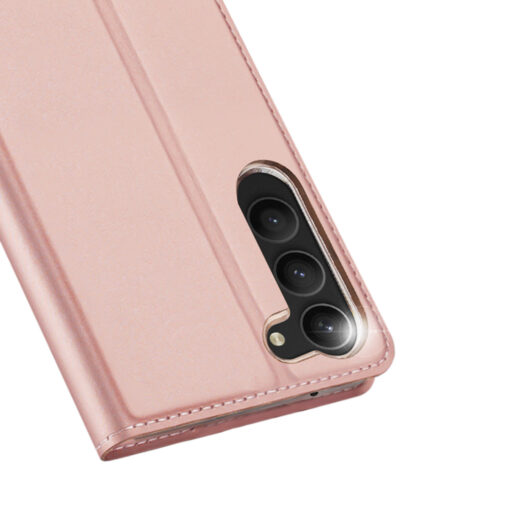 Samsung S23 kaaned kaarditaskuga Dux Ducis Skin Pro kunstnahast roosa 2