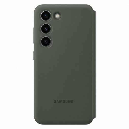 Samsung S23 kaaned kaarditaskuga Samsung Smart View Wallet Case khaki EF ZS911CGEGWW 1
