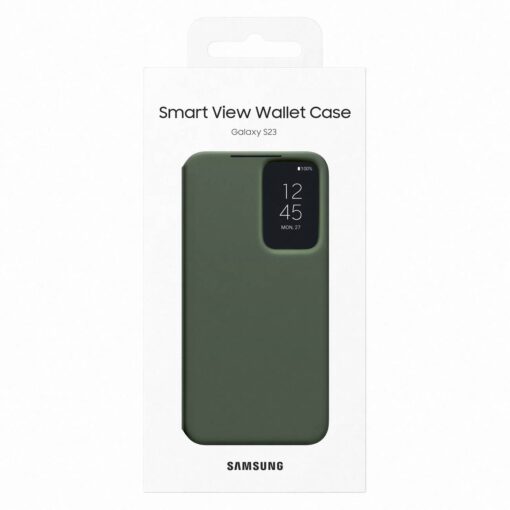 Samsung S23 kaaned kaarditaskuga Samsung Smart View Wallet Case khaki EF ZS911CGEGWW 2