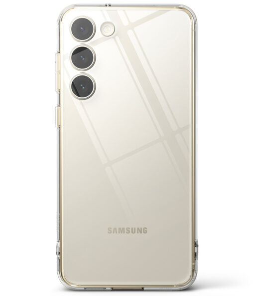 Samsung S23 umbris Ringke silikoonist serva ja plastikust tagusega Fusion labipaistev 1