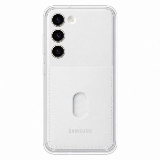 Samsung S23 umbris Samsung Frame Cover vahetatava tagapaneeliga valge EF MS911CWEGWW