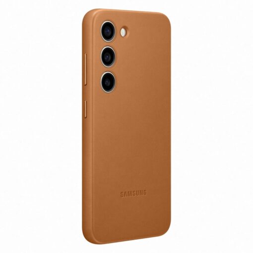Samsung S23 umbris naturaalsest nahast pruun EF VS911LAEGWW 3